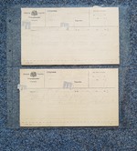 E3- Einlageblätter aus weichmacherfreier PVC-Hartfolie für 2-4 Belege, 2er - Unterteilung, 100 Blatt